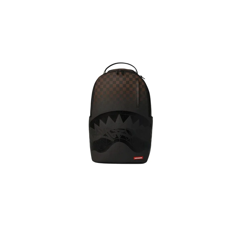 Sprayground Shark Central DLXV Backpack Brown Checker Limited Edition